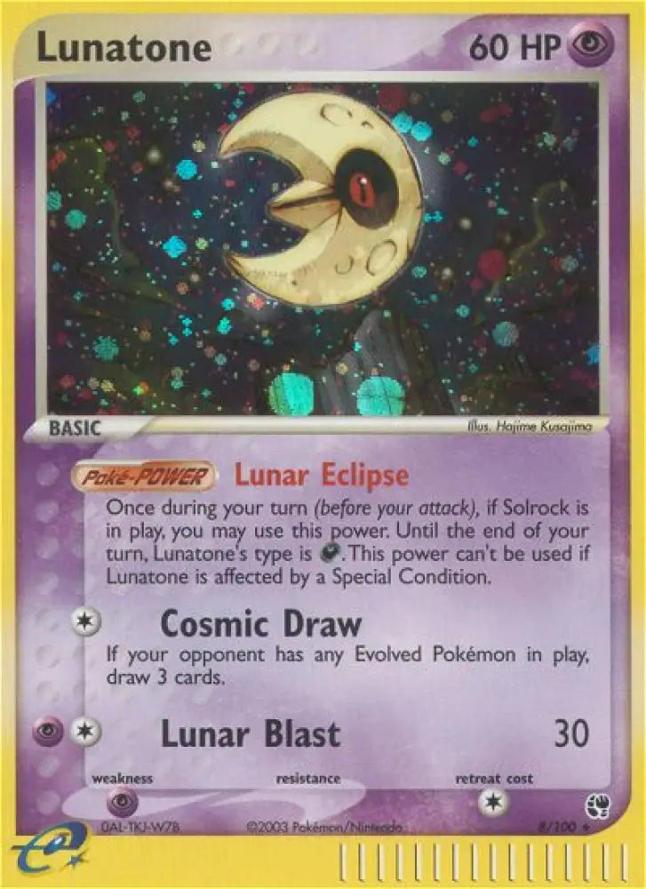 Lunatone (8/100) [EX: Sandstorm] - Pokemon Single