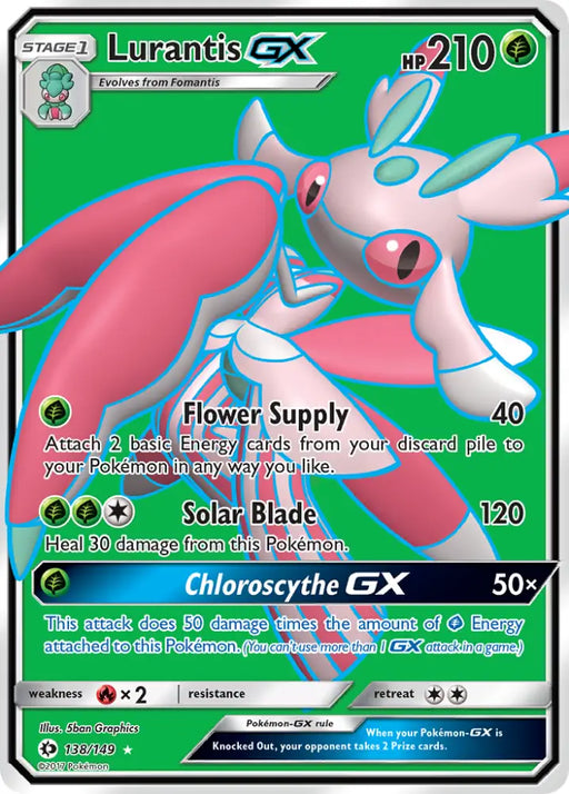 Lurantis GX (138/149) [Sun & Moon: Base Set] - Pokemon Single