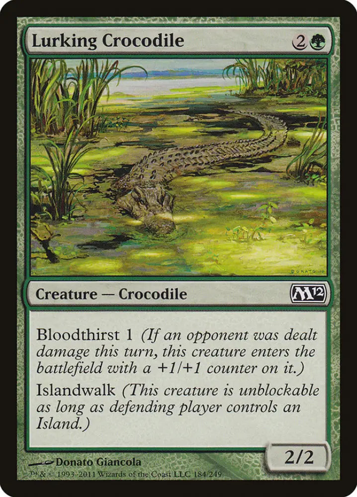 Lurking Crocodile [Magic 2012] - MTG Single