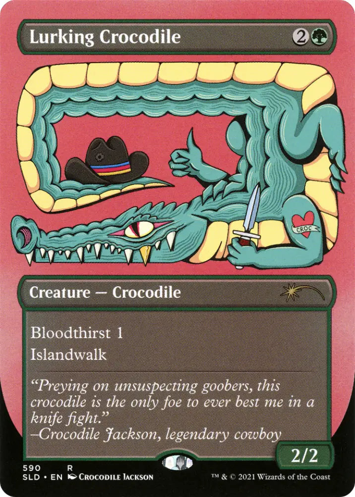 Lurking Crocodile [Secret Lair Drop Promos] - MTG Single