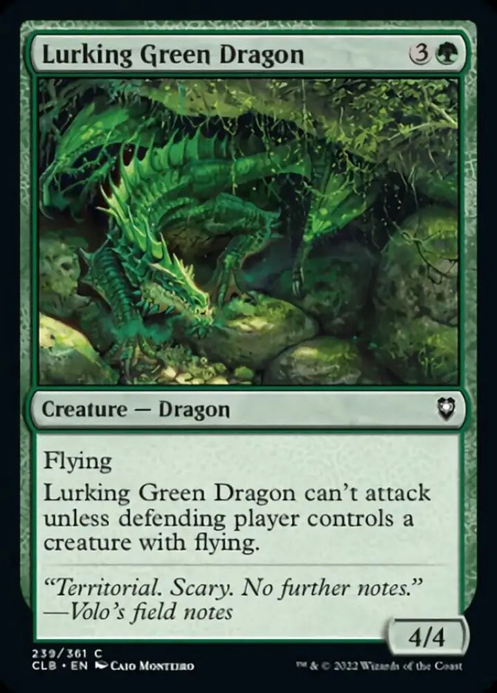 Lurking Green Dragon [Commander Legends: Battle for Baldur’s Gate] - MTG Single