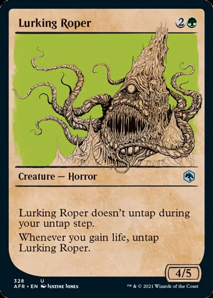 Lurking Roper (Showcase) [Dungeons & Dragons: Adventures in the Forgotten Realms] - MTG Single