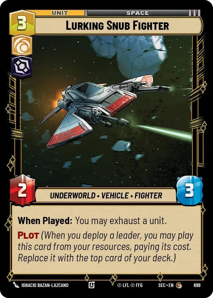 Lurking Snub Fighter (Foil) (699) [Secrets of Power]