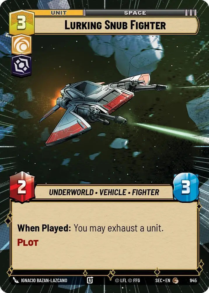 Lurking Snub Fighter (Hyperspace Foil) (945) [Secrets of Power]