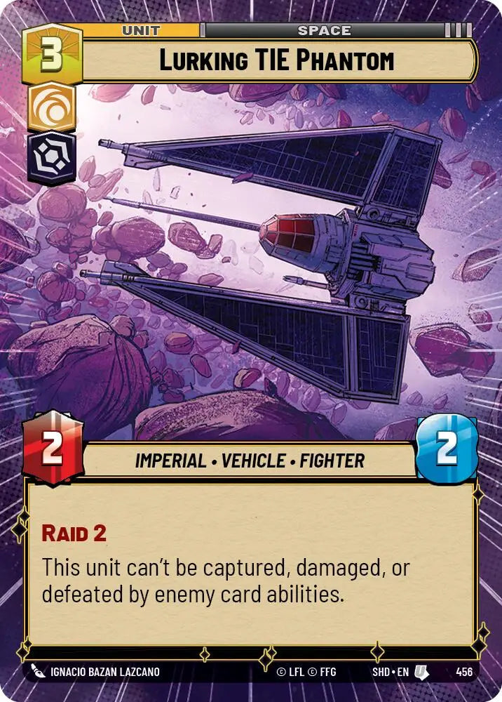 Lurking TIE Phantom (Hyperspace) (456) [Shadows of the Galaxy] - Star Wars: Unlimited Single
