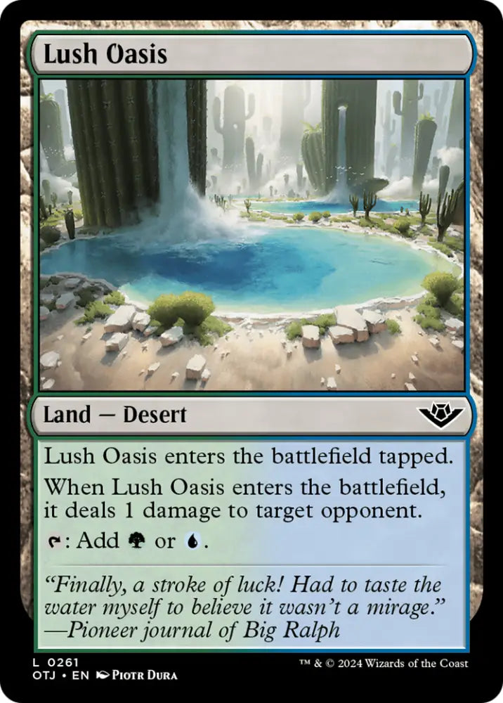 Lush Oasis [Outlaws of Thunder Junction] - MTG Single