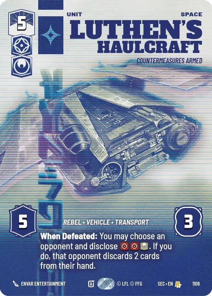 Luthen's Haulcraft - Countermeasures Armed (Prestige Foil) (1106) [Secrets of Power]