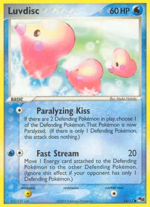 Luvdisc (14/17) [POP Series 2] - Pokemon Single