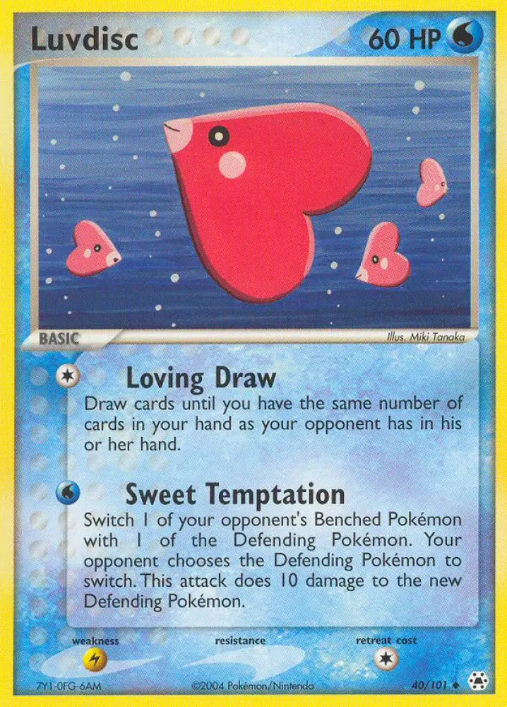 Luvdisc (40/101) [EX: Hidden Legends] - Pokemon Single