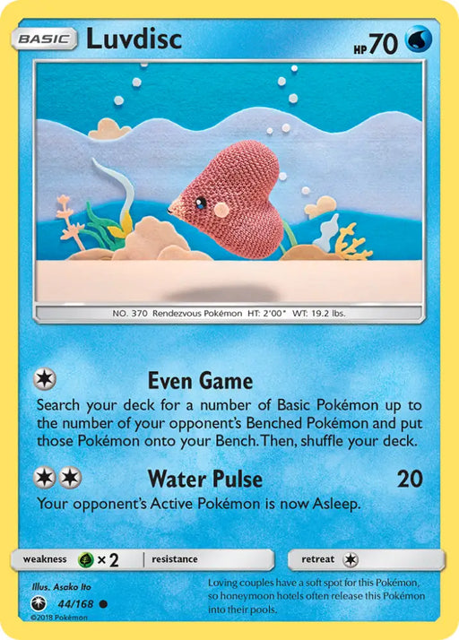 Luvdisc (44/168) [Sun & Moon: Celestial Storm] - Pokemon Single