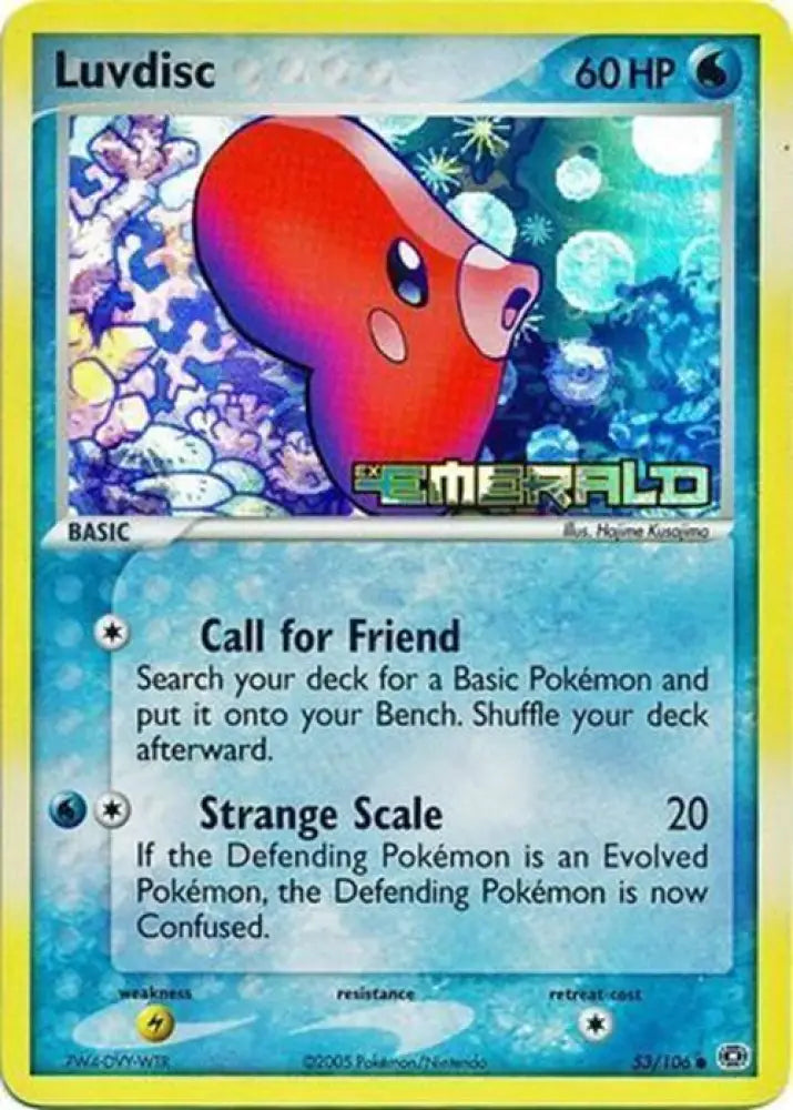 Luvdisc (53/106) (Stamped) [EX: Emerald] - Pokemon Single