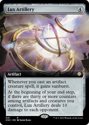 Lux Artillery (Extended Art) [Phyrexia: All Will Be One Commander] - MTG Single