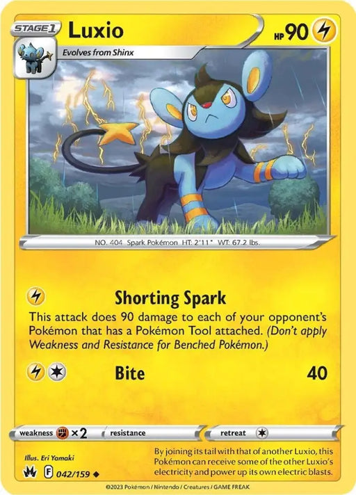 Luxio (042/159) (42) [Sword & Shield: Crown Zenith] - Pokemon Single
