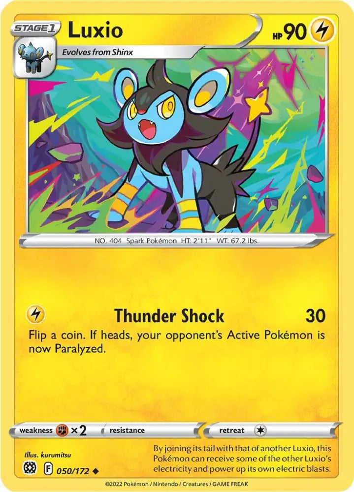 Luxio (050/172) [Sword & Shield: Brilliant Stars] - Pokemon Single