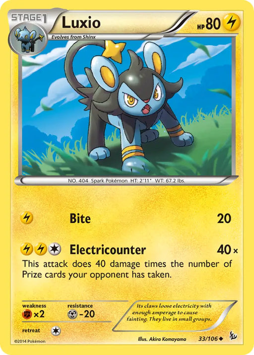 Luxio (33/106) [XY: Flashfire] - Pokemon Single