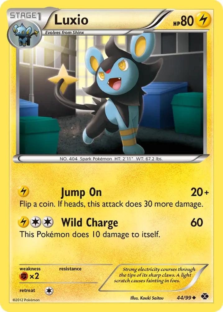 Luxio (44/99) [Black & White: Next Destinies] - Pokemon Single