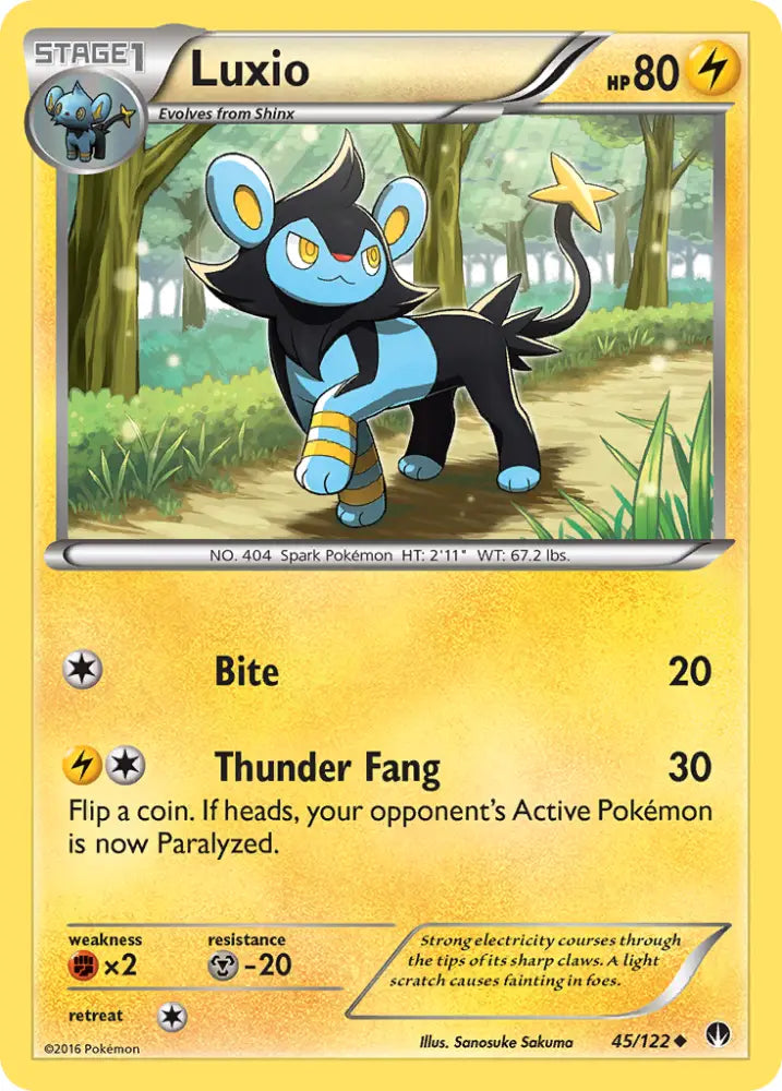 Luxio (45/122) [XY: BREAKpoint] - Pokemon Single