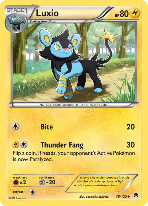 Luxio (45/122) [XY: BREAKpoint] - Pokemon Single