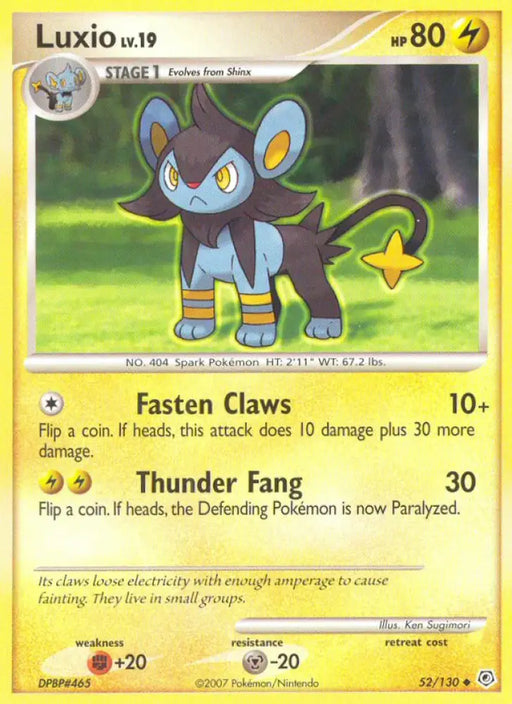 Luxio (52/130) [Diamond & Pearl: Base Set] - Pokemon Single