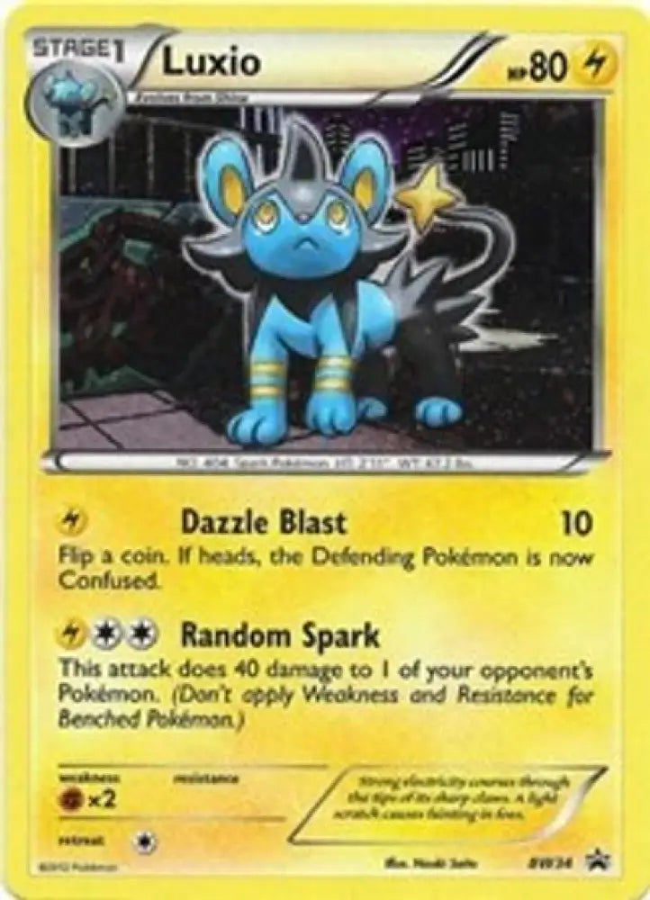 Luxio (BW34) (Cosmos Holo) [Black & White: Black Star Promos] - Pokemon Single