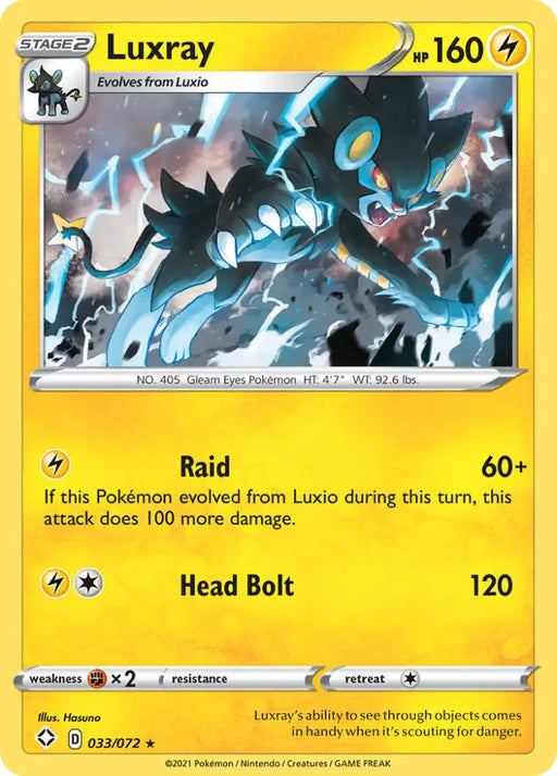 Luxray (033/072) [Sword & Shield: Shining Fates] - Pokemon Single