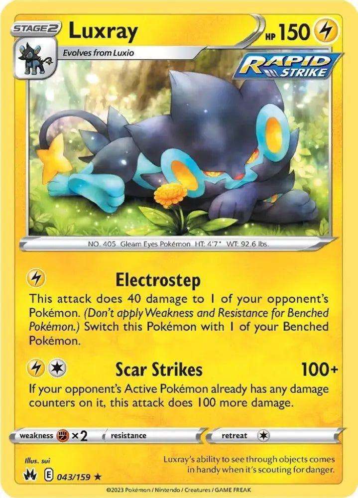 Luxray (043/159) (43) [Sword & Shield: Crown Zenith] - Pokemon Single