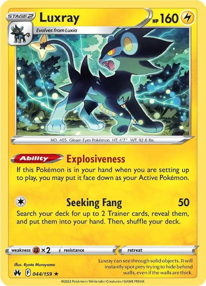 Luxray (044/159) (44) [Sword & Shield: Crown Zenith] - Pokemon Single