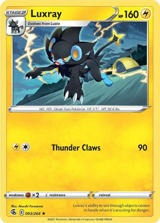 Luxray (093/264) [Sword & Shield: Fusion Strike] - Pokemon Single