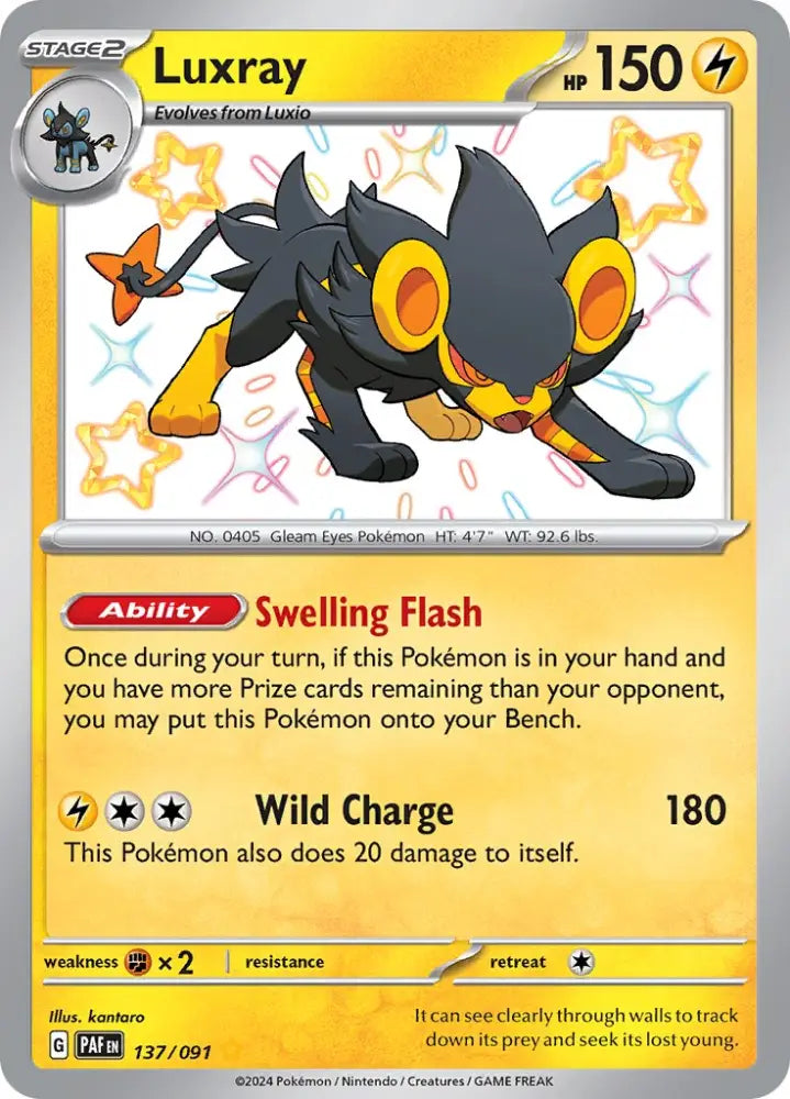 Luxray (137/091) [Scarlet & Violet: Paldean Fates] - Pokemon Single