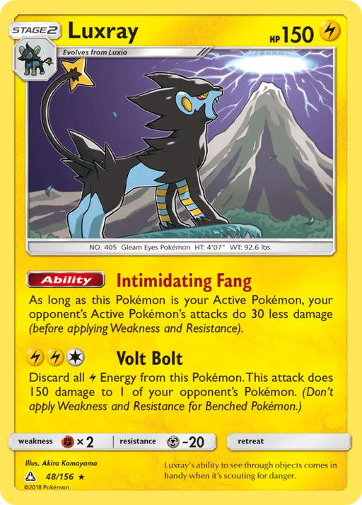 Luxray (48/156) [Sun & Moon: Ultra Prism] - Pokemon Single