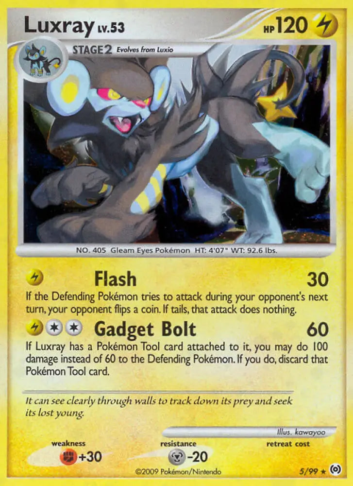 Luxray (5/99) (Theme Deck Exclusive) [Platinum: Arceus] - Pokemon Single