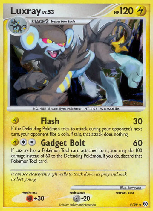 Luxray (5/99) (Theme Deck Exclusive) [Platinum: Arceus] - Pokemon Single