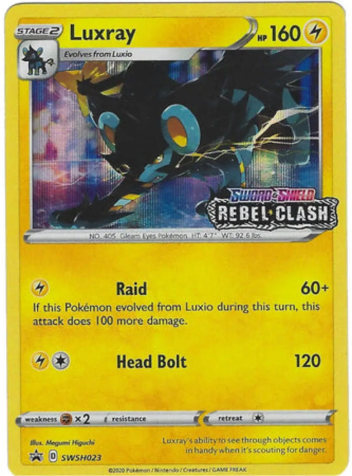 Luxray (SWSH023) (Prerelease Promo) [Sword & Shield: Black Star Promos] - Pokemon Single