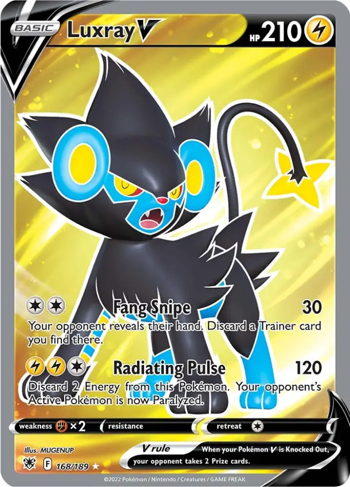 Luxray V (168/189) [Sword & Shield: Astral Radiance] - Pokemon Single