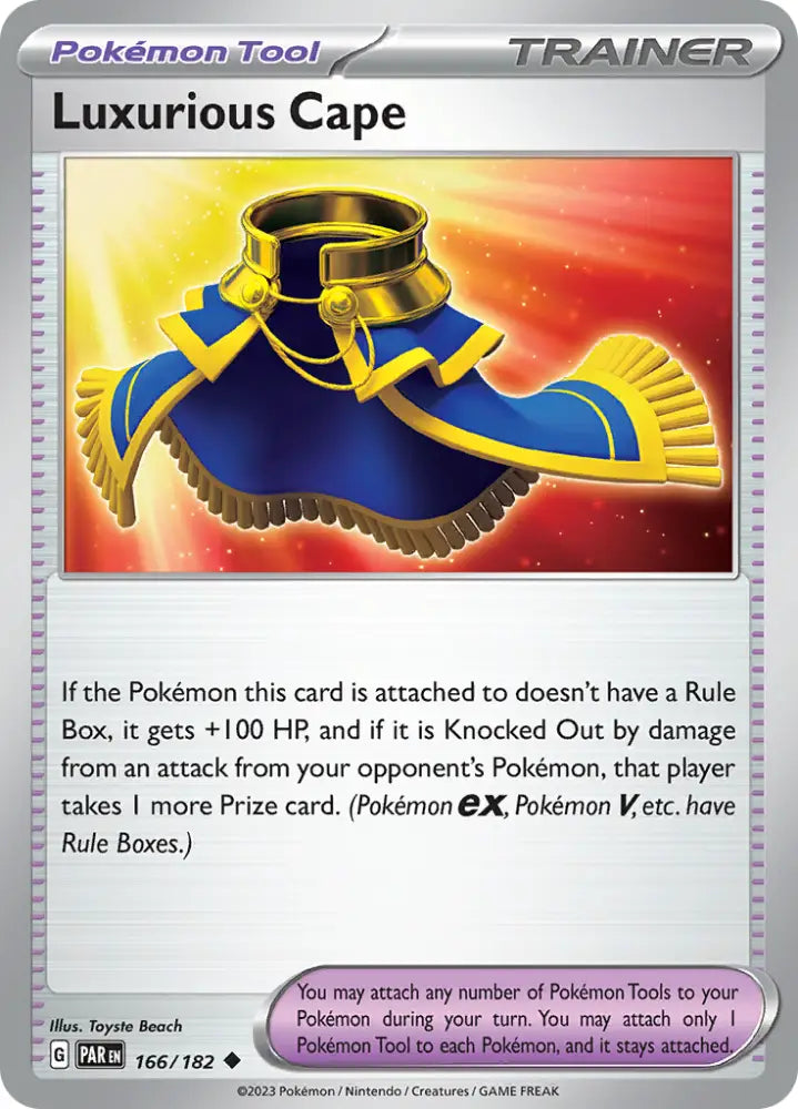 Luxurious Cape (166/182) [Scarlet & Violet: Paradox Rift] - Pokemon Single