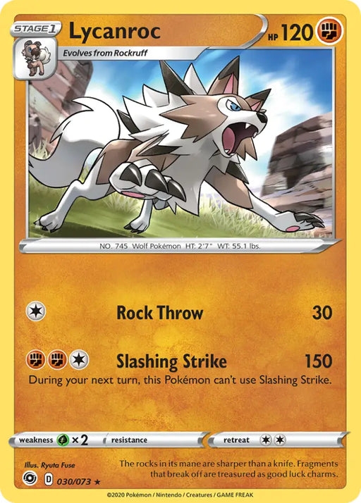 Lycanroc (030/073) [Sword & Shield: Champion’s Path] - Pokemon Single