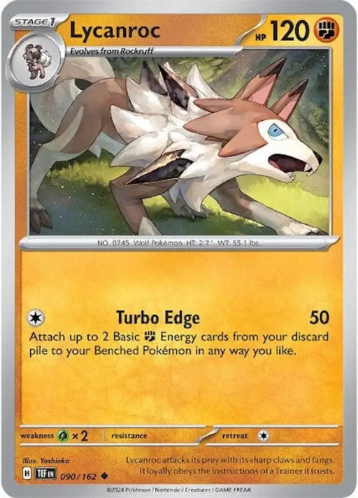 Lycanroc (090/162) [Scarlet & Violet: Temporal Forces] - Pokemon Single