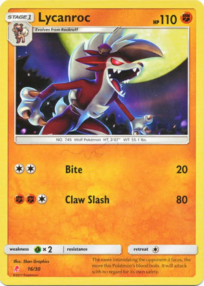 Lycanroc (16/30) [Sun & Moon: Trainer Kit - Lycanroc] - Pokemon Single