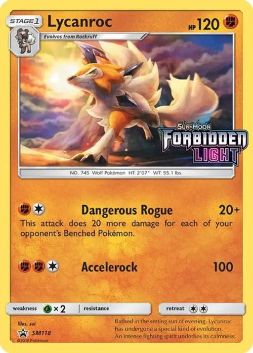 Lycanroc (SM118) (Prerelease Promo) [Sun & Moon: Black Star Promos] - Pokemon Single