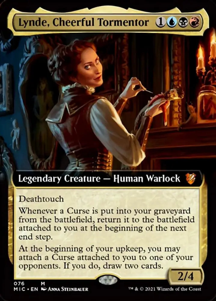 Lynde Cheerful Tormentor (Extended Art) [Innistrad: Midnight Hunt Commander] - MTG Single