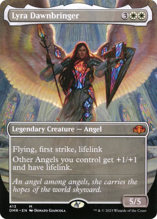 Lyra Dawnbringer (Borderless Alternate Art) [Dominaria Remastered] - MTG Single