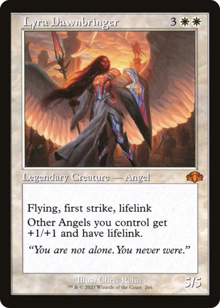 Lyra Dawnbringer (Retro) [Dominaria Remastered] - MTG Single