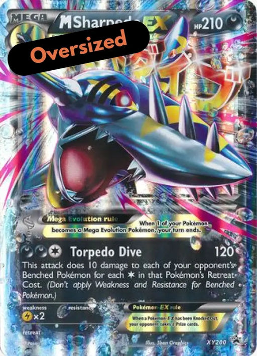 M Sharpedo EX (XY200) (Jumbo Card) [XY: Black Star Promos] - Pokemon Single