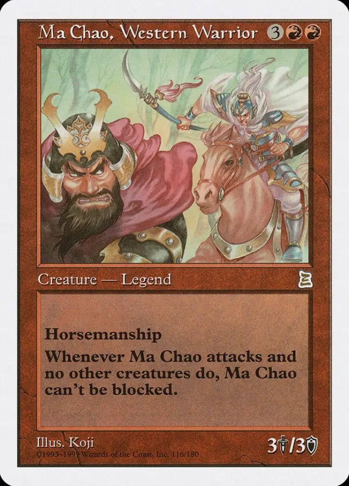 Ma Chao Western Warrior [Portal Three Kingdoms] - MTG Single