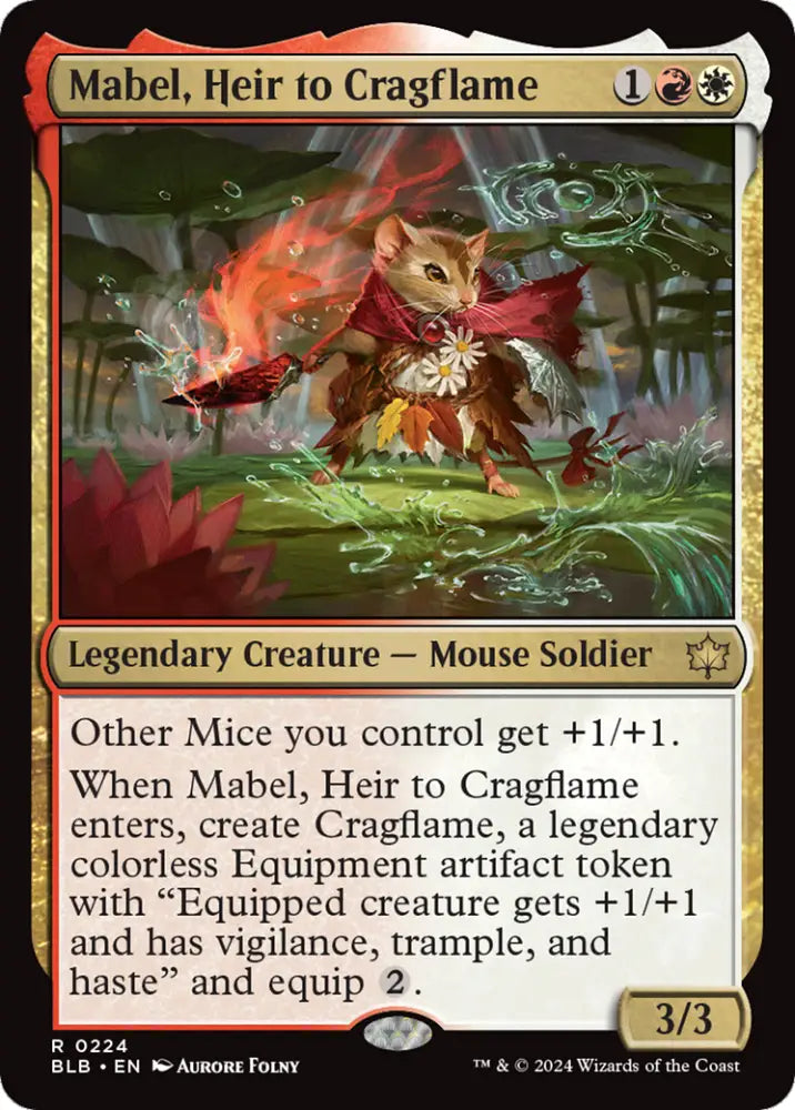 Mabel Heir to Cragflame [Bloomburrow] - MTG Single