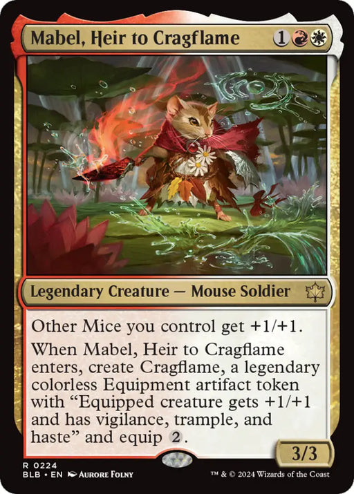 Mabel Heir to Cragflame [Bloomburrow] - MTG Single