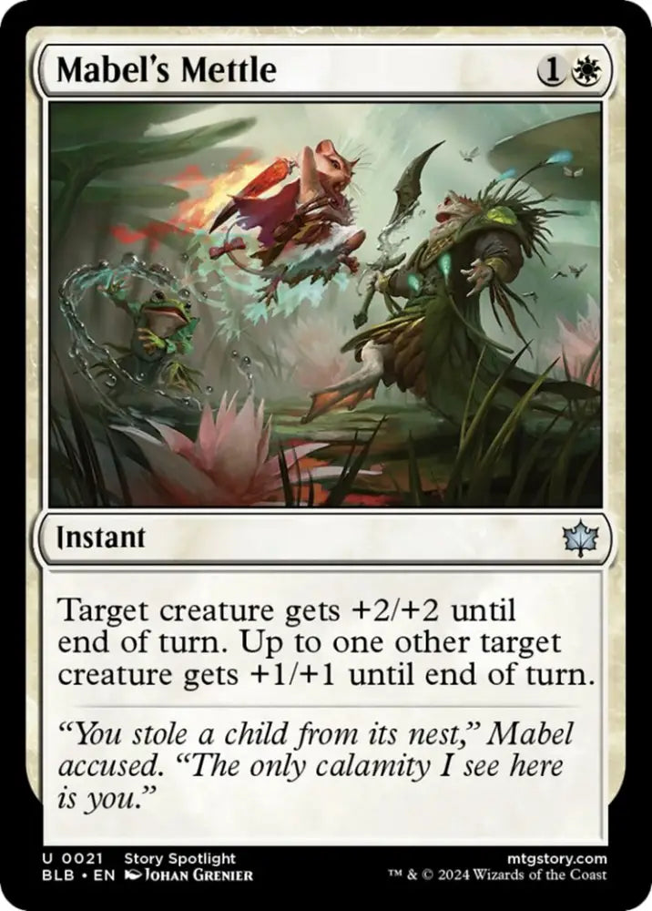 Mabel’s Mettle [Bloomburrow] - MTG Single