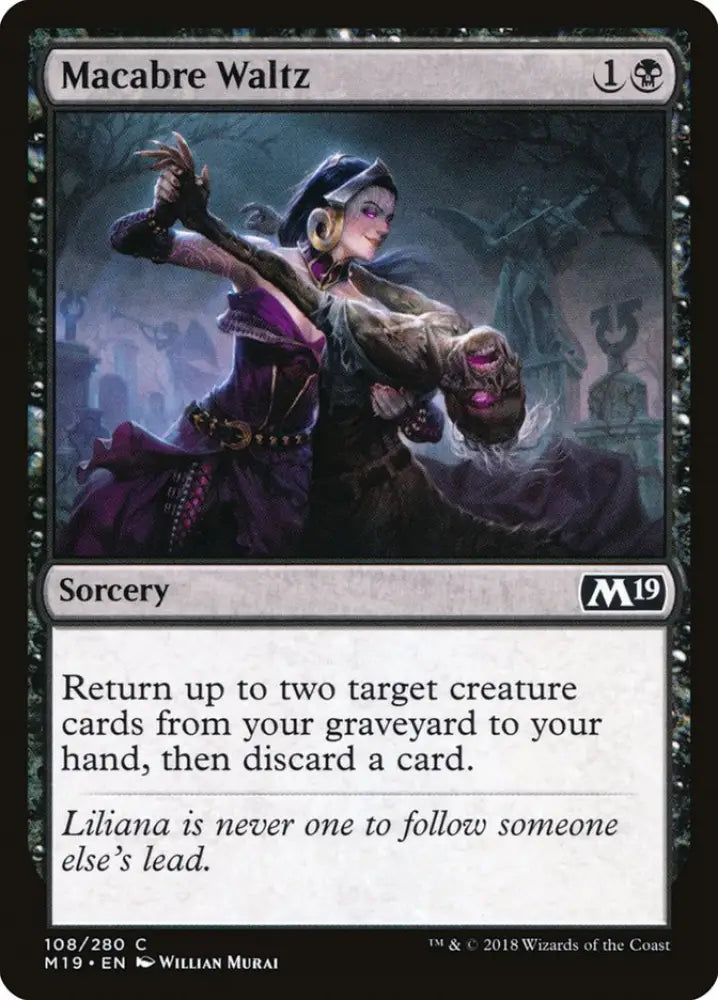 Macabre Waltz [Core Set 2019] - MTG Single