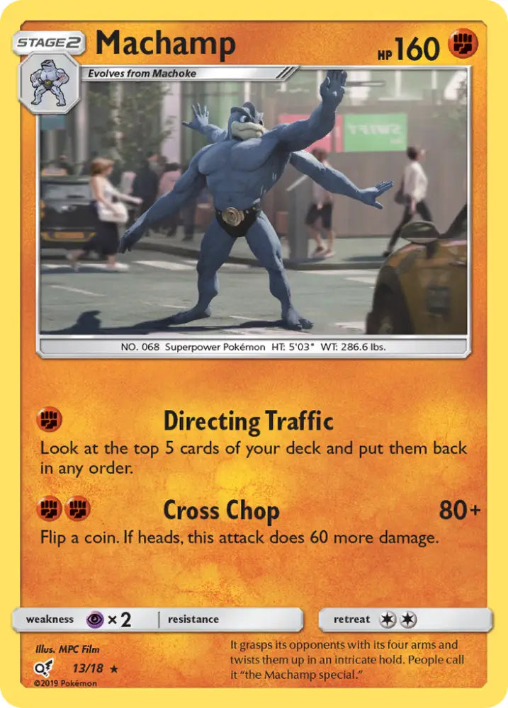 Machamp (13/18) [Sun & Moon: Detective Pikachu] - Pokemon Single