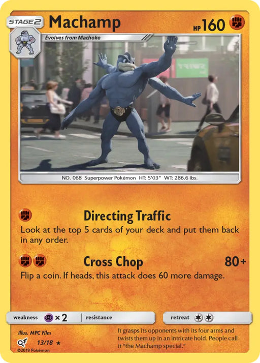 Machamp (13/18) [Sun & Moon: Detective Pikachu] - Pokemon Single